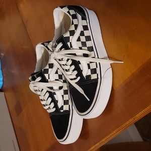 Vans unisex sneakers black and white checkered